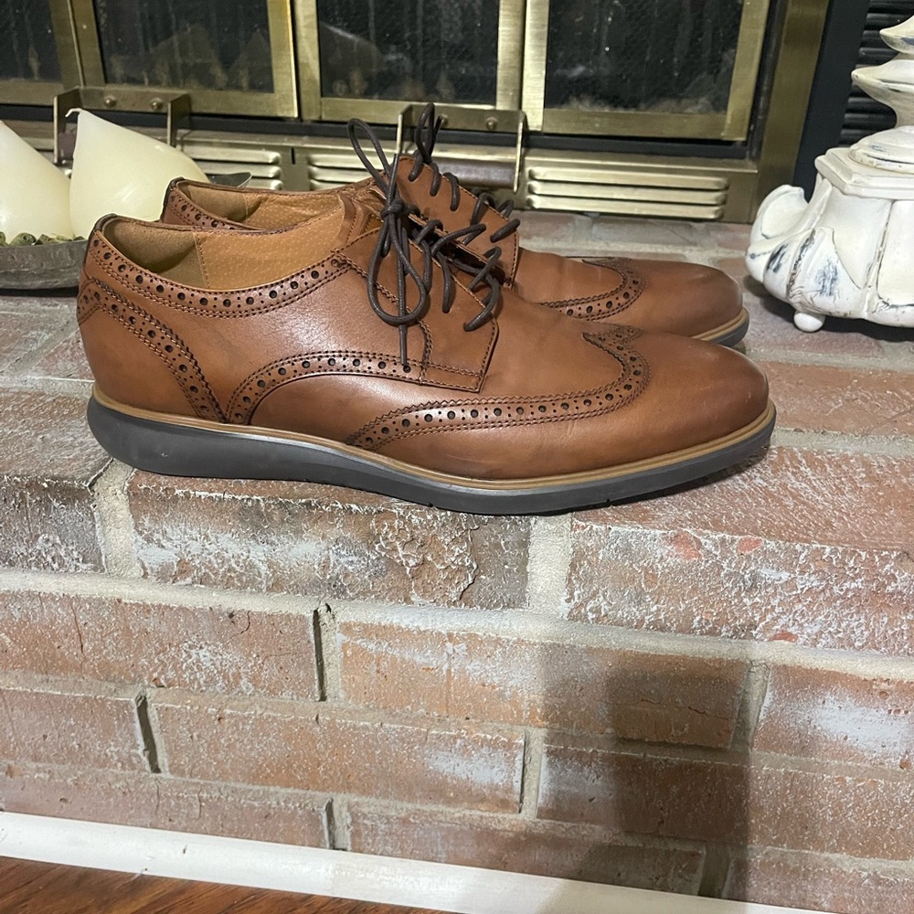Florsheim Brown Leather Loafers Slip-Ons